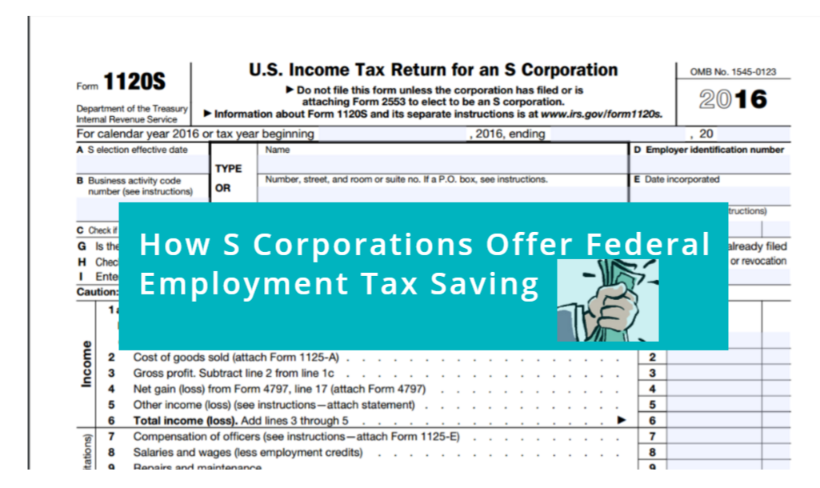 How An S Corporation Reduces FICA Self-Employment Taxes